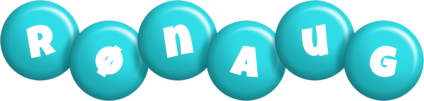 Rønaug candy-azur logo