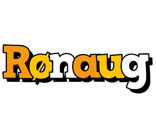 Rønaug cartoon logo