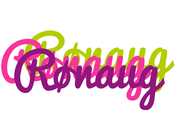Rønaug flowers logo