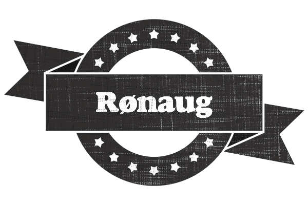 Rønaug grunge logo