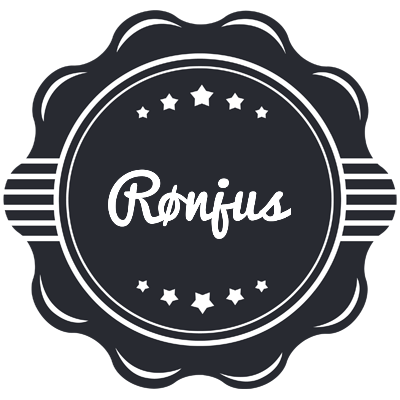 Rønjus badge logo