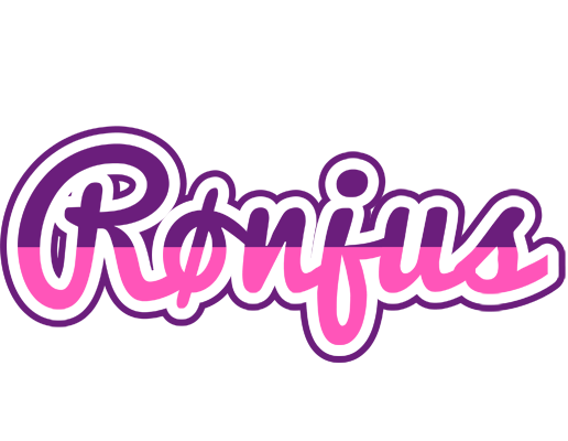 Rønjus cheerful logo