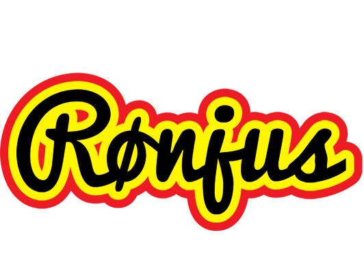 Rønjus flaming logo