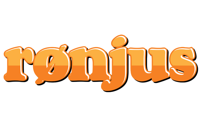 Rønjus orange logo