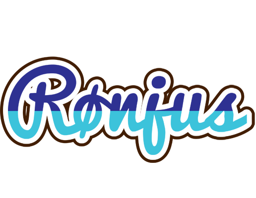Rønjus raining logo