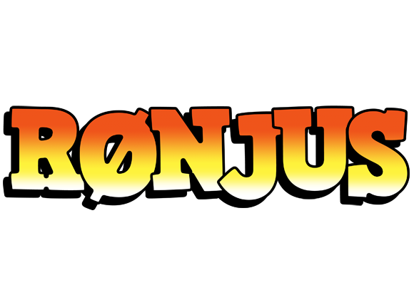 Rønjus sunset logo