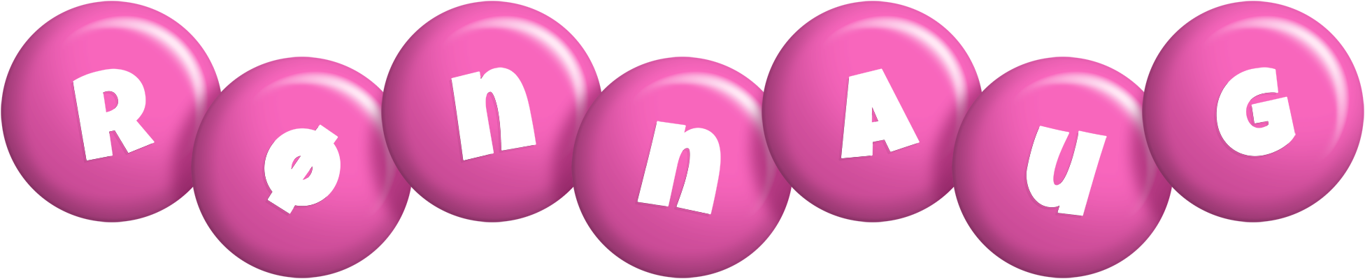 Rønnaug candy-pink logo
