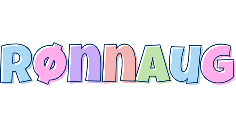 Rønnaug pastel logo