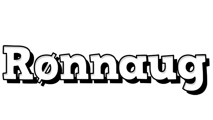 Rønnaug snowing logo