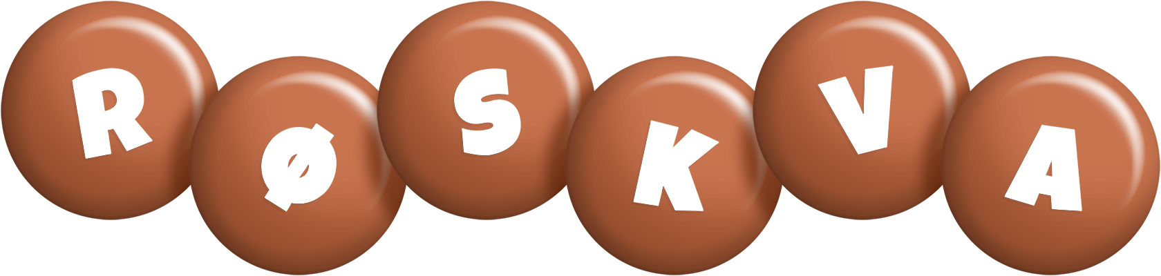 Røskva candy-brown logo