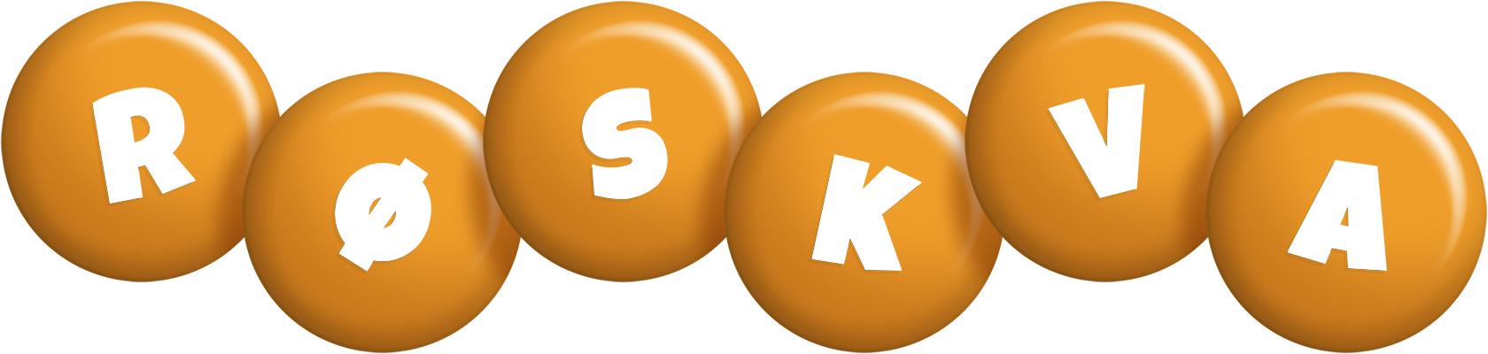 Røskva candy-orange logo