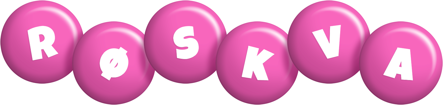Røskva candy-pink logo