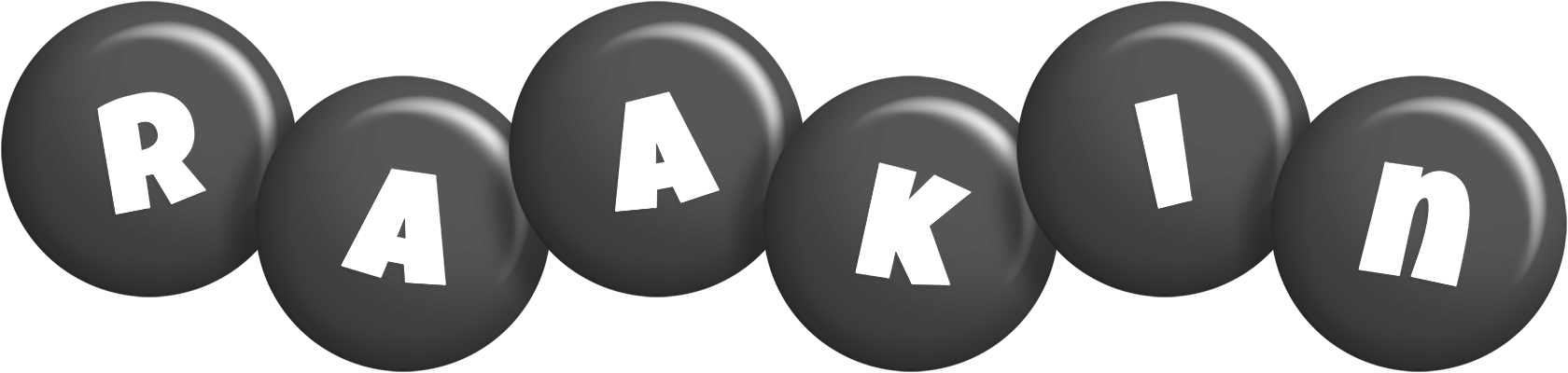Raakin candy-black logo
