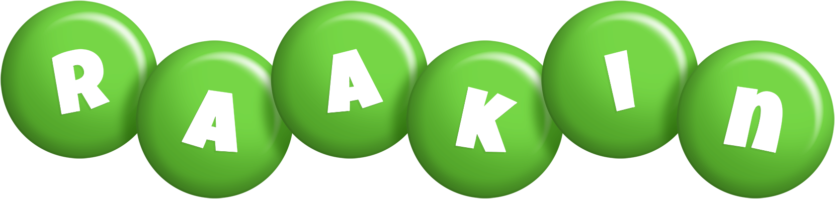 Raakin candy-green logo