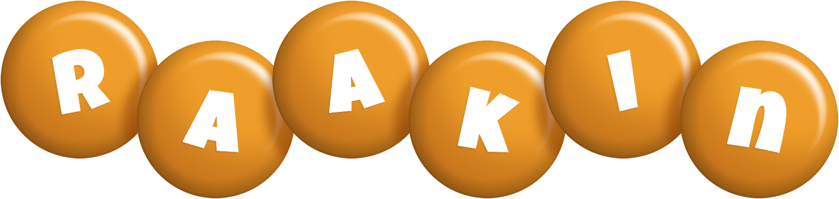 Raakin candy-orange logo