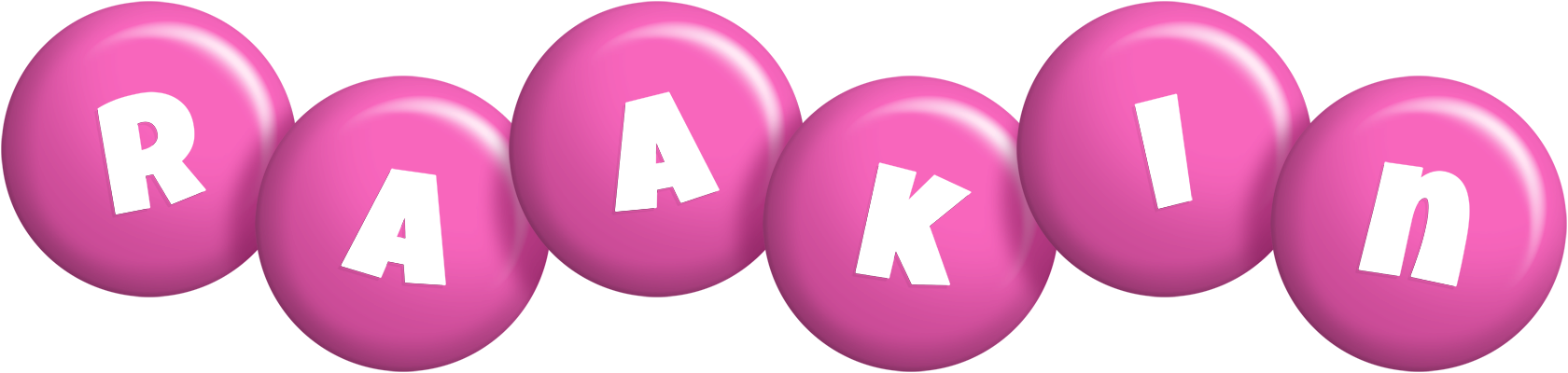 Raakin candy-pink logo