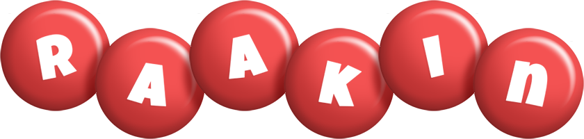 Raakin candy-red logo