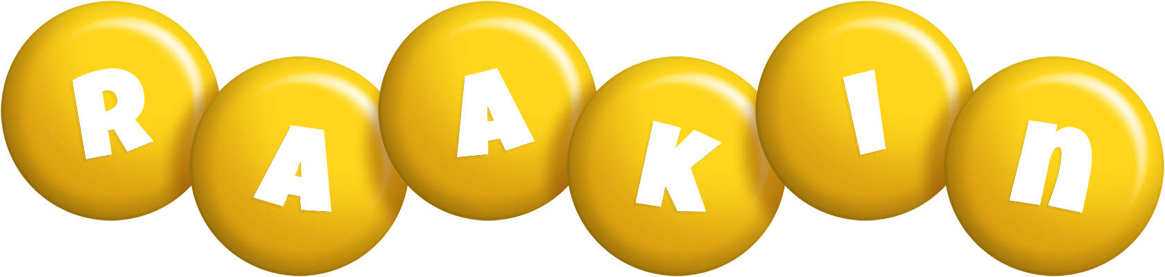 Raakin candy-yellow logo