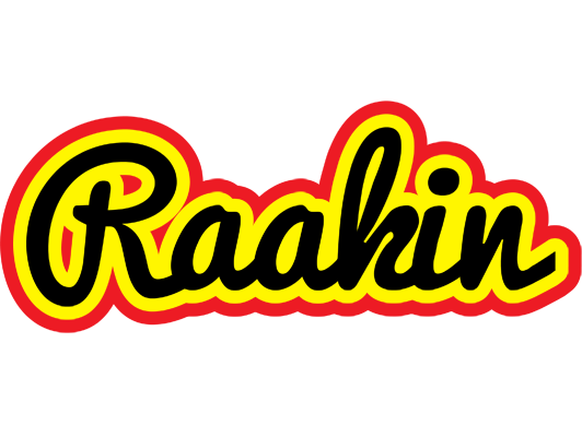 Raakin flaming logo