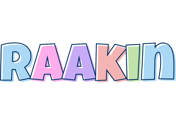 Raakin pastel logo
