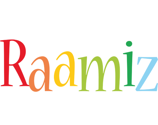 Raamiz birthday logo