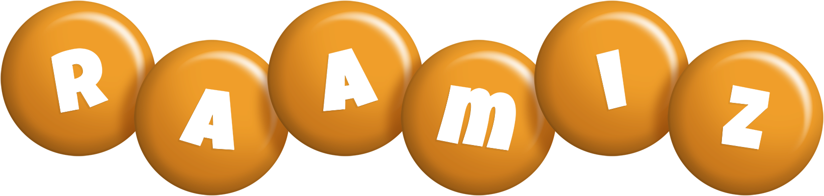 Raamiz candy-orange logo