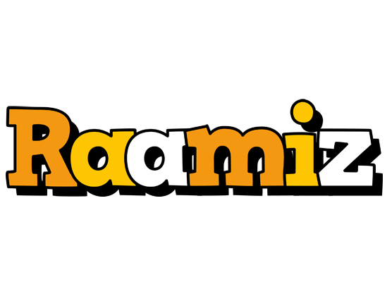 Raamiz cartoon logo