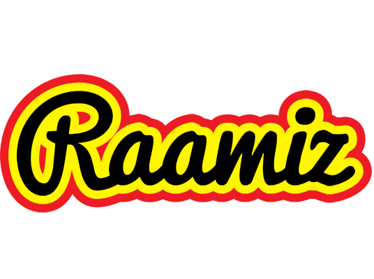 Raamiz flaming logo