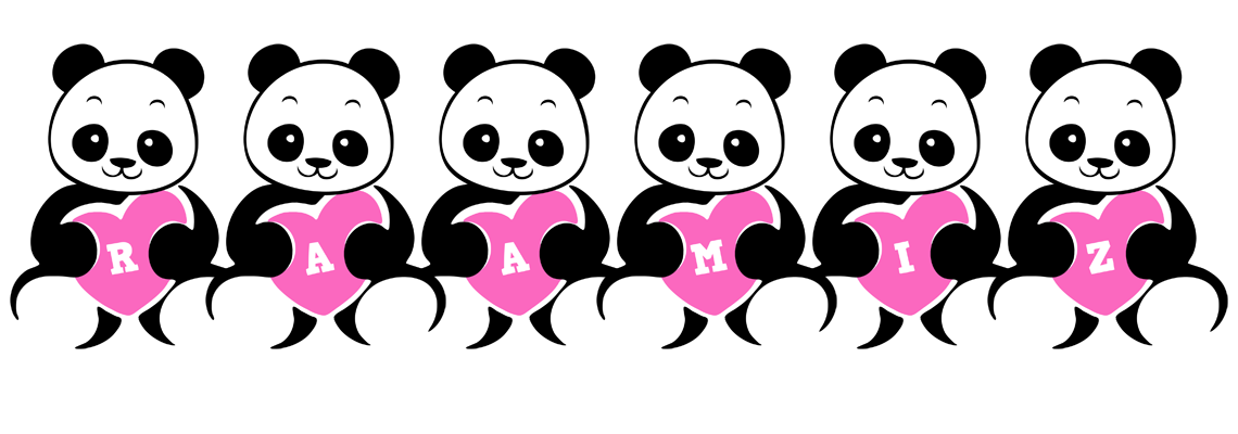 Raamiz love-panda logo