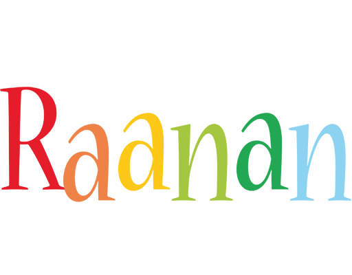 Raanan birthday logo