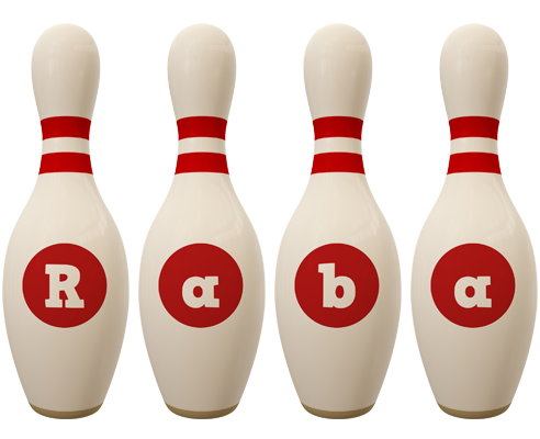 Raba bowling-pin logo