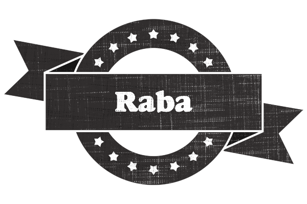 Raba grunge logo