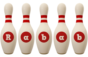 Rabab bowling-pin logo