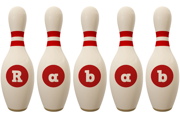 Rabab bowling-pin logo
