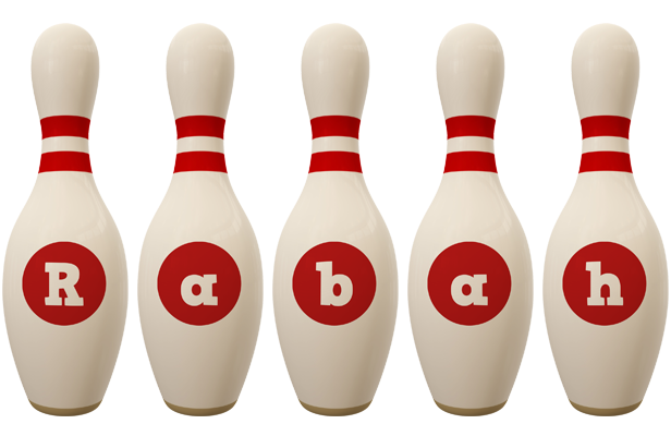 Rabah bowling-pin logo