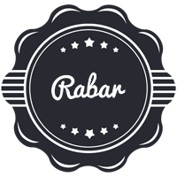 Rabar badge logo