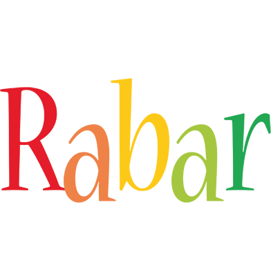 Rabar birthday logo