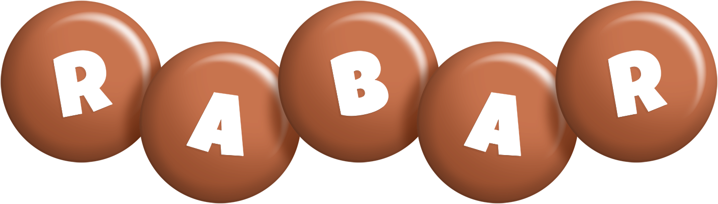 Rabar candy-brown logo