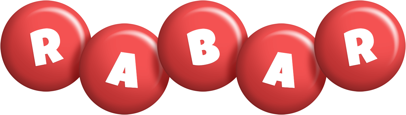 Rabar candy-red logo