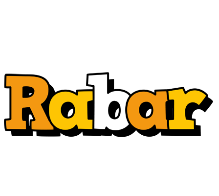 Rabar cartoon logo