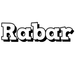 Rabar snowing logo