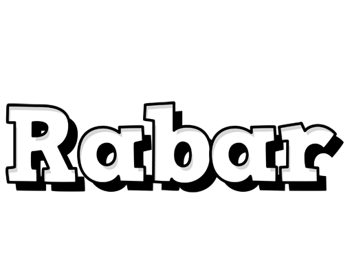 Rabar snowing logo