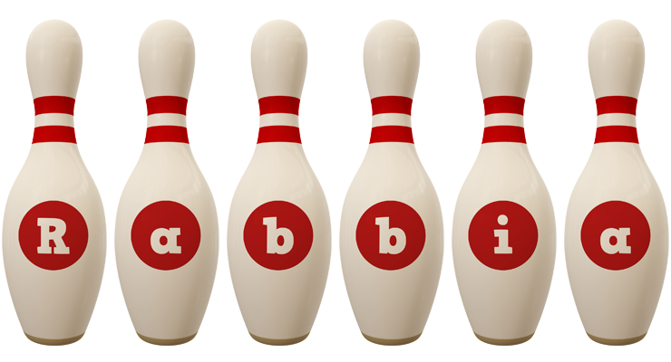 Rabbia bowling-pin logo
