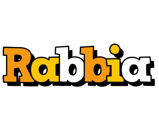 Rabbia cartoon logo