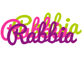 Rabbia flowers logo