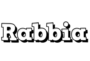 Rabbia snowing logo