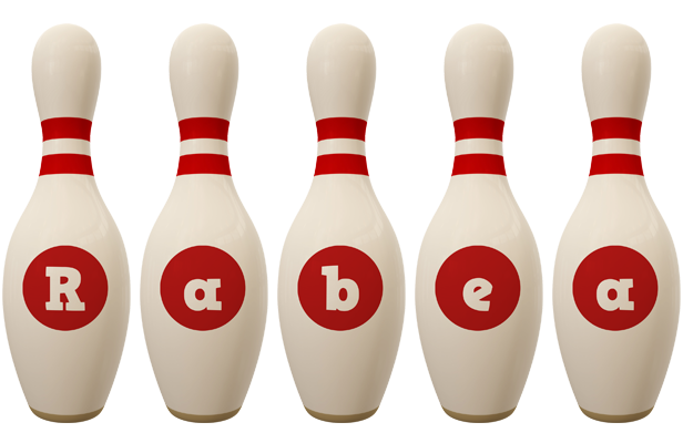 Rabea bowling-pin logo