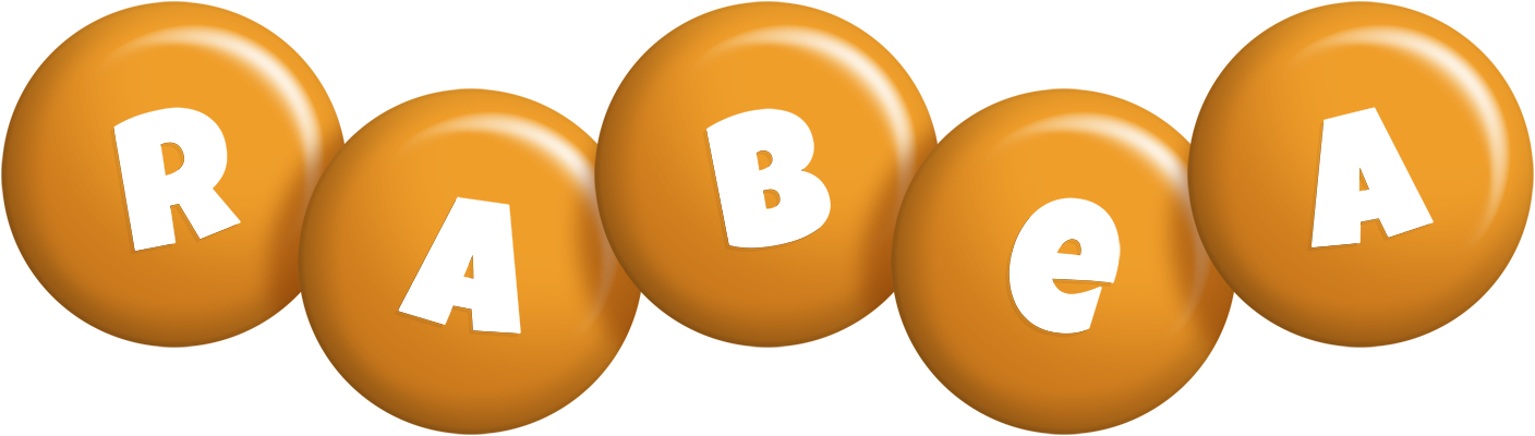 Rabea candy-orange logo