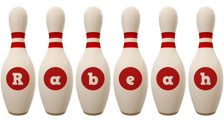 Rabeah bowling-pin logo
