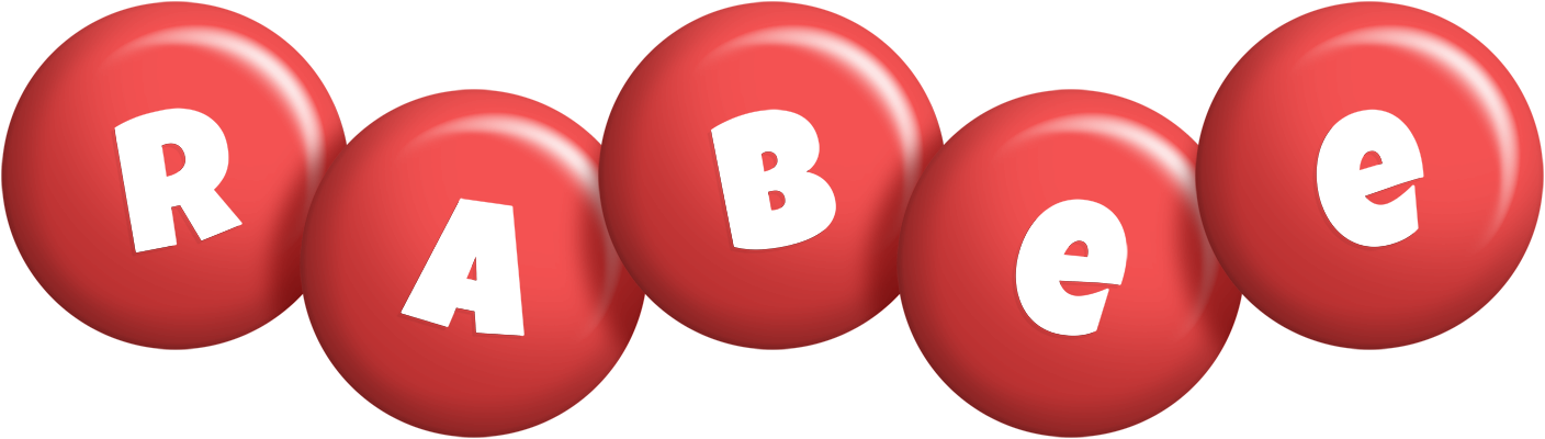 Rabee candy-red logo
